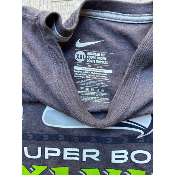 2014 SEATTLE SEAHAWKS Super Bowl XLVIII Champions (XXL) T-Shirt RUSSELL WILSON - Picture 5 of 8